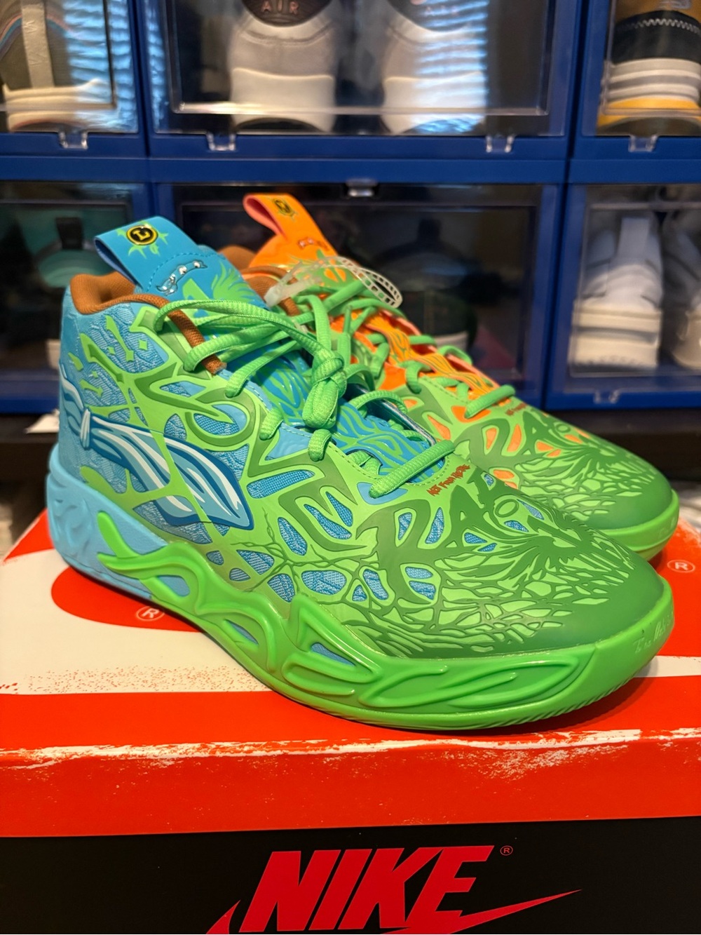 PUMA Melo Ball Teenage Mutant Ninja Turtles MB.04 Leonardo & Michelangelo Size 9
